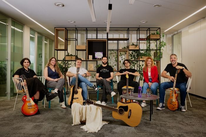 Colleagues in harmony, playing for a cause